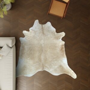 Kuhfell sandfarben beige 240x220 cm XL Extra groß als Wohnzimmer Teppich