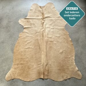 Kuhfell Teppich cognac Detailansicht natürliche Zeichnung