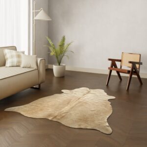 Echtes Kuhfell cognac 180x140 cm - Natürliches Rinderfell