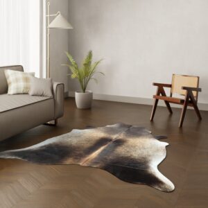 Echtes Kuhfell braun 200x180 cm - Natürliches Rinderfell