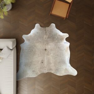 Kuhfell cognac dunkel 220x200 cm XL groß als Wohnzimmer Teppich