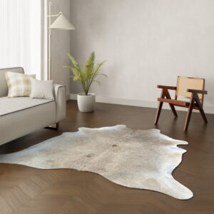 Echtes Kuhfell cognac dunkel 220x200 cm XL groß - Natürliches Rinderfell