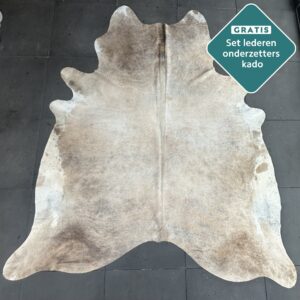 Kuhfell Teppich Champagner Detailansicht natürliche Zeichnung