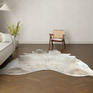Natürliches Rinderfell Champagner 250x220 cm Nahaufnahme Fell-Muster