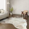 Echtes Kuhfell Champagner 250x220 cm Riesig - Natürliches Rinderfell