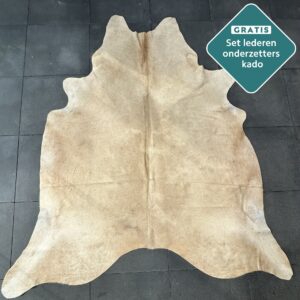 Kuhfell Teppich Cognac beige Detailansicht natürliche Zeichnung