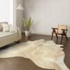 Echtes Kuhfell Cognac beige 270x220 cm Riesig - Natürliches Rinderfell