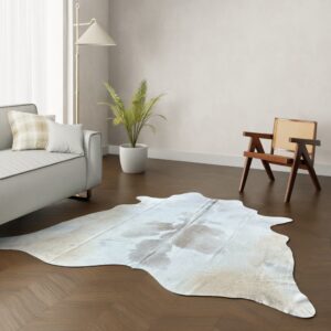 Echtes Kuhfell braun gefleckt 240x220 cm XL Extra groß - Natürliches Rinderfell