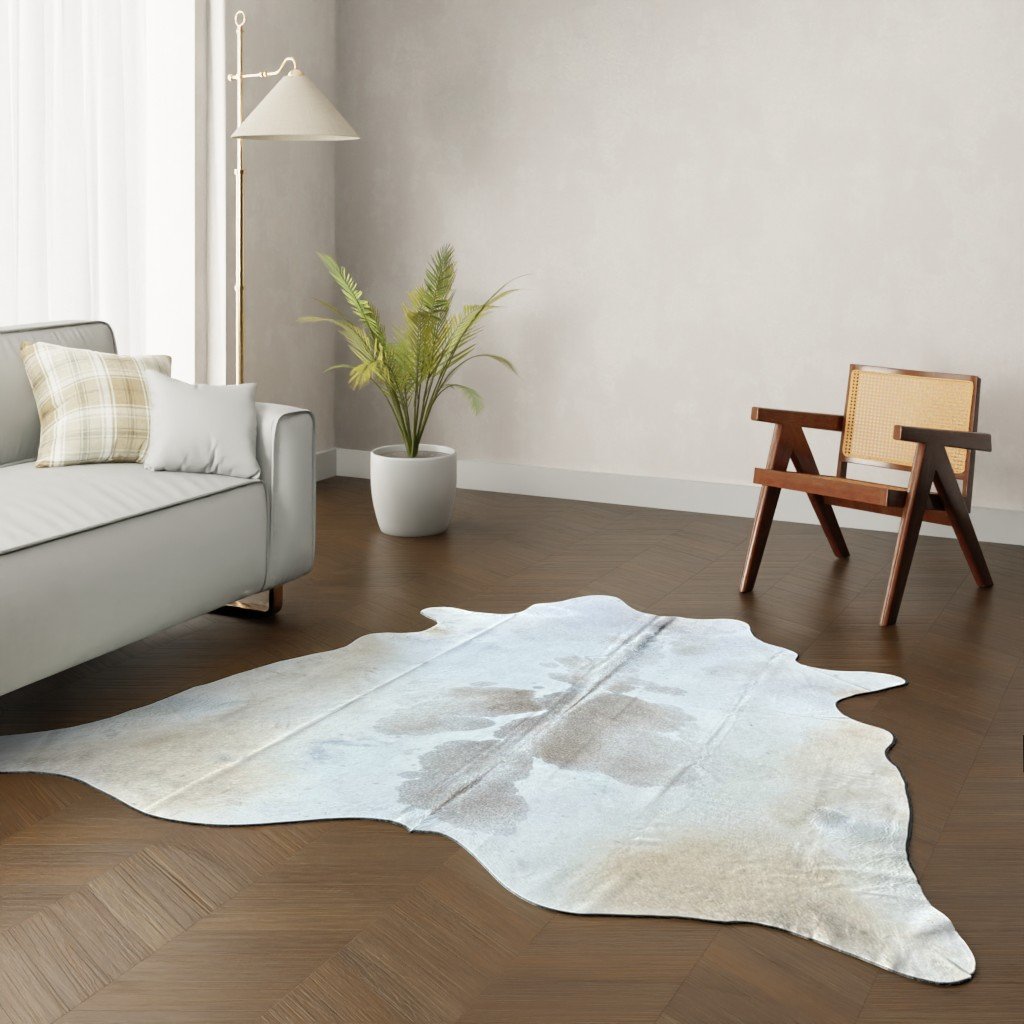 Echtes Kuhfell braun gefleckt 240x220 cm XL Extra groß - Natürliches Rinderfell
