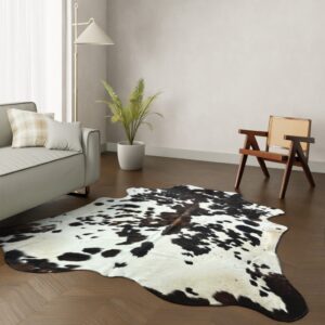 Echtes Kuhfell Tricolor hell RANDOM 240x220 cm XL Extra groß - Natürliches Rinderfell