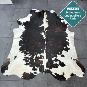 Kuhfell Teppich Tricolor Detailansicht natürliche Zeichnung
