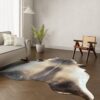 Echtes Kuhfell braun 240x220 cm XL Extra groß - Natürliches Rinderfell