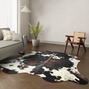 Echtes Kuhfell Tricolor 250x220 cm Riesig - Natürliches Rinderfell