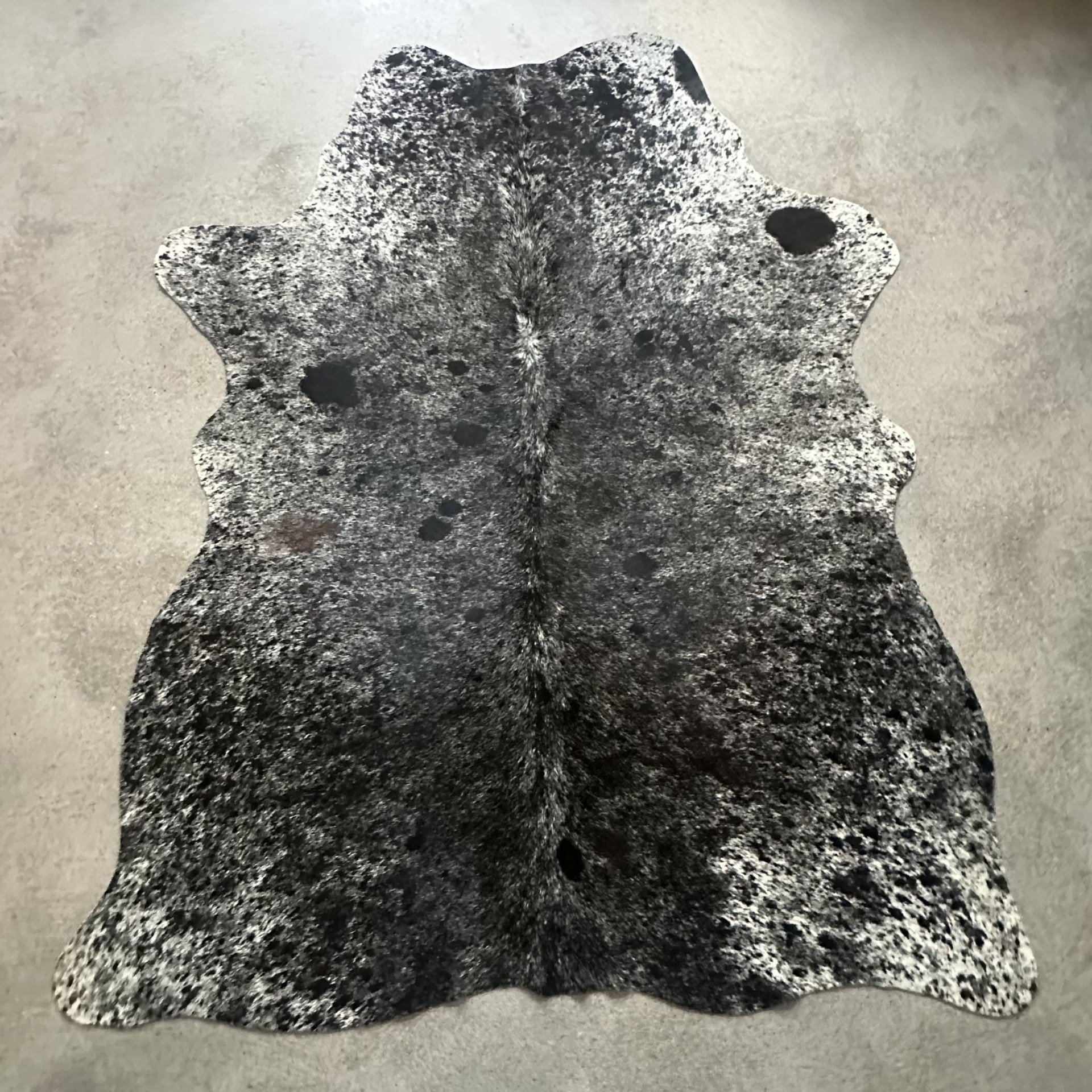 Kleines Kuhfell Teppich Salt and Pepper Detailansicht