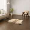 Mini Kuhfell dunkel cognac 120x140 cm - Echtes kleines Rinderfell