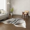 Echtes Kuhfell taupe grau 210x200 cm Spezial - Natürliches Rinderfell