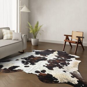 Echtes Kuhfell Tricolor 260x230 cm Riesig - Natürliches Rinderfell