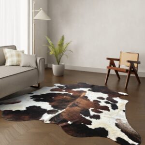 Echtes Kuhfell Tricolor 250x220 cm Riesig - Natürliches Rinderfell