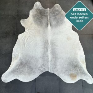 Kuhfell Teppich grau schwarz Detailansicht natürliche Zeichnung