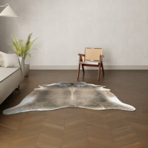 Kuhfell-Teppich braun 200x190 cm. KLEIN