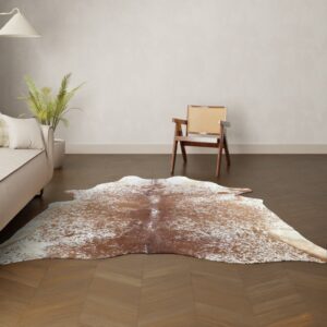 Kuhfell-Teppich Salt and Pepper 230x190 cm.