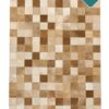 Patchwork Kuhfell Teppich natürlich 180x120 cm