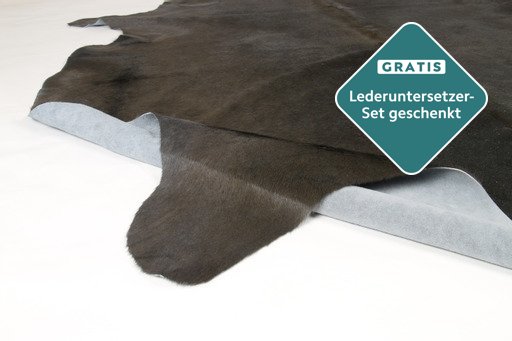 Rinderfell Teppich anthrazit natürliche Form