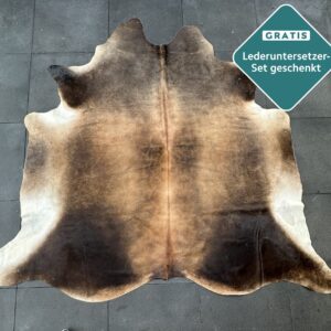 Kuhfell Teppich braun Detailansicht natürliche Zeichnung