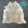 Echtes Kuhfell Champagner beige 220x200 cm - Natürliches Rinderfell