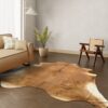 Kuhfell-Teppich Cognac 260x240 cm. KOLOSSAL
