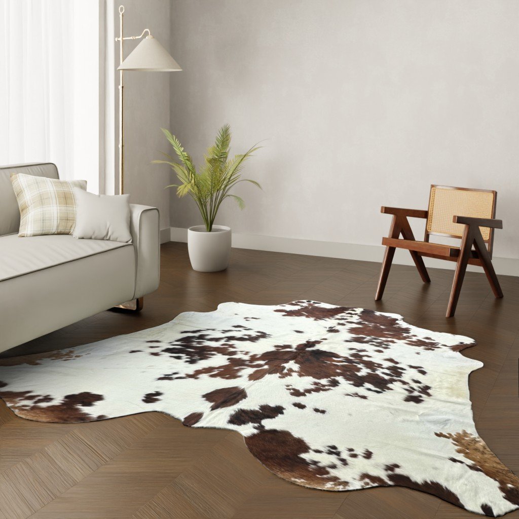 Kuhfell-Teppich Tricolor 260x240 cm. KOLOSSAL