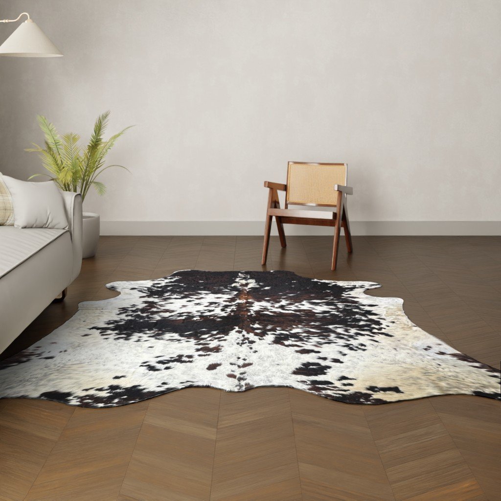 Kuhfell-Teppich Tricolor 260x240 cm. KOLOSSAL
