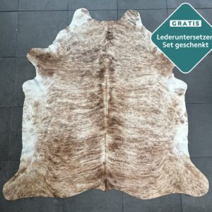 Kuhfell-Teppich brindle 230x210 cm.