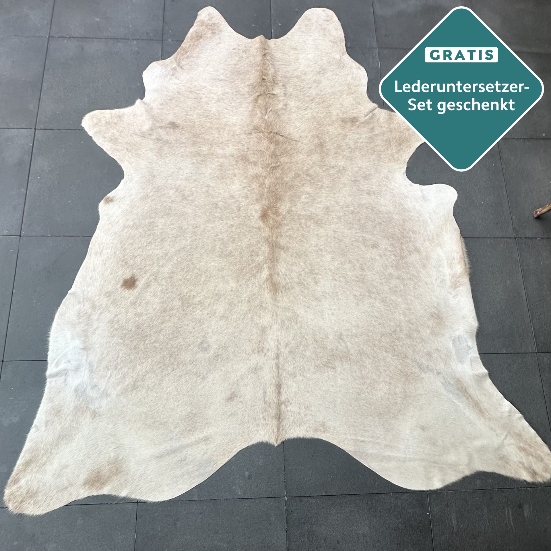 Kuhfell Teppich camel Detailansicht natürliche Zeichnung