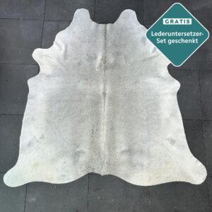 Kuhfell Teppich grau Detailansicht natürliche Zeichnung
