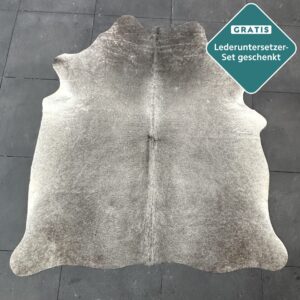 Kuhfell Teppich grau Detailansicht natürliche Zeichnung