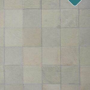 Handgenähter Patchwork Kuhfell Teppich 180x120 cm