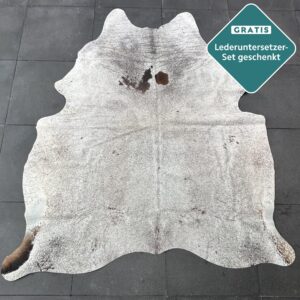 Kuhfell Teppich Salt and Pepper Detailansicht natürliche Zeichnung