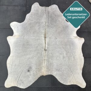 Kuhfell Teppich grau Detailansicht natürliche Zeichnung