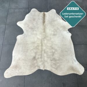Gefärbtes Kuhfell Champagner gold 200x190 cm Detailansicht