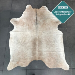kleines Kuhfell hellbraun beige Champagne