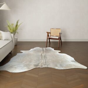 Kuhfell-Teppich Champagne 230x170 cm.