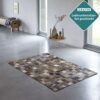 Patchwork Kuhfell Teppich exotisch licht 180x120 cm