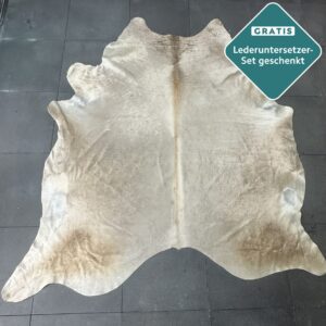 Kuhfell Teppich Champagner Detailansicht natürliche Zeichnung