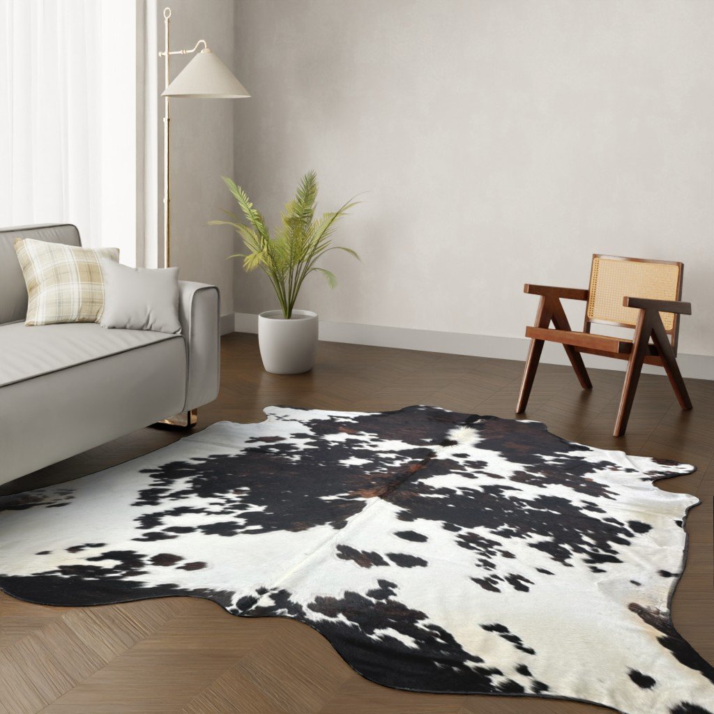 Kuhfell-Teppich Tricolor 280x250 cm. KOLOSSAL