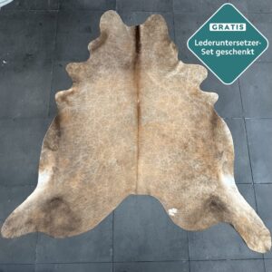 Kuhfell-Teppich kupfer 240x210 cm. XL-EXTRA