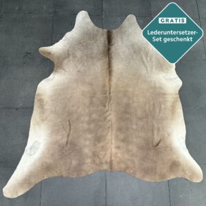 Kuhfell Teppich camel Detailansicht natürliche Zeichnung