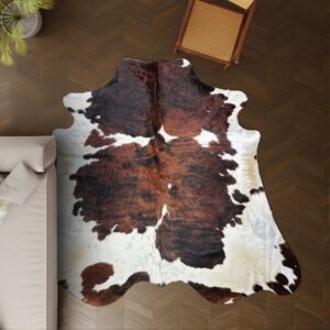 Kuhfell-Teppich Tricolor 280x250 cm. KOLOSSAL