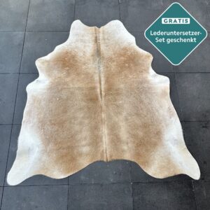 Kuhfell Teppich braun Detailansicht natürliche Zeichnung