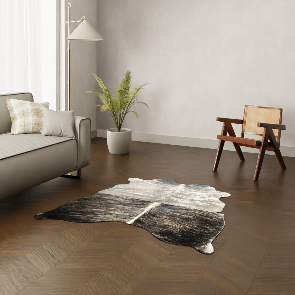 Mini-Kuhfell brindle 150x140 cm.